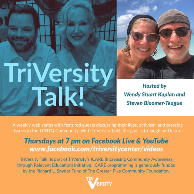 Bob and Randi Barlow Guest On TriVersity Talk! Thursday at 7 PM ET Hosted By Wendy Stuart Kaplan and Steven Bloomer-Teague