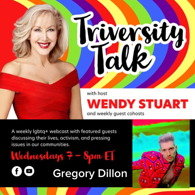 Wendy Stuart Presents TriVersity Talk! Wednesday, July 19th, 2023 7 PM ET With Featured Guest Gregory Dillon