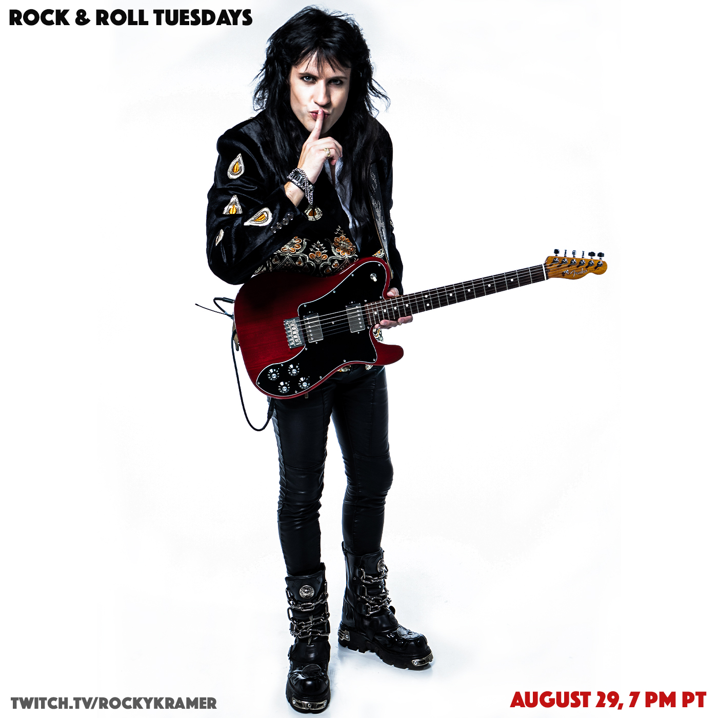 Rocky Kramer’s Rock & Roll Tuesdays Presents “The Sound Of Silence” Tuesday August 29th, 2023, 7 PM PT on Twitch